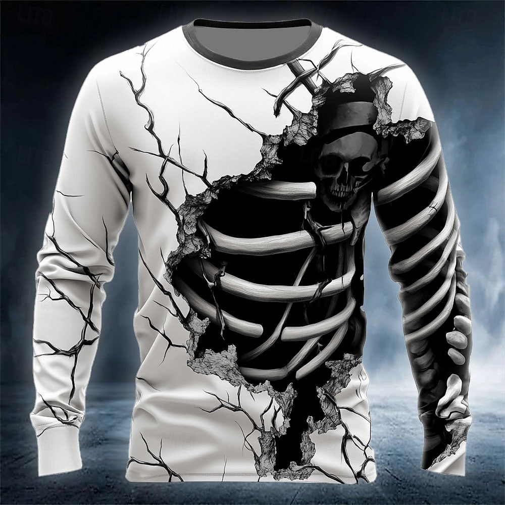 Street Fashion Y2K - T-shirt da uomo con stampa 3D