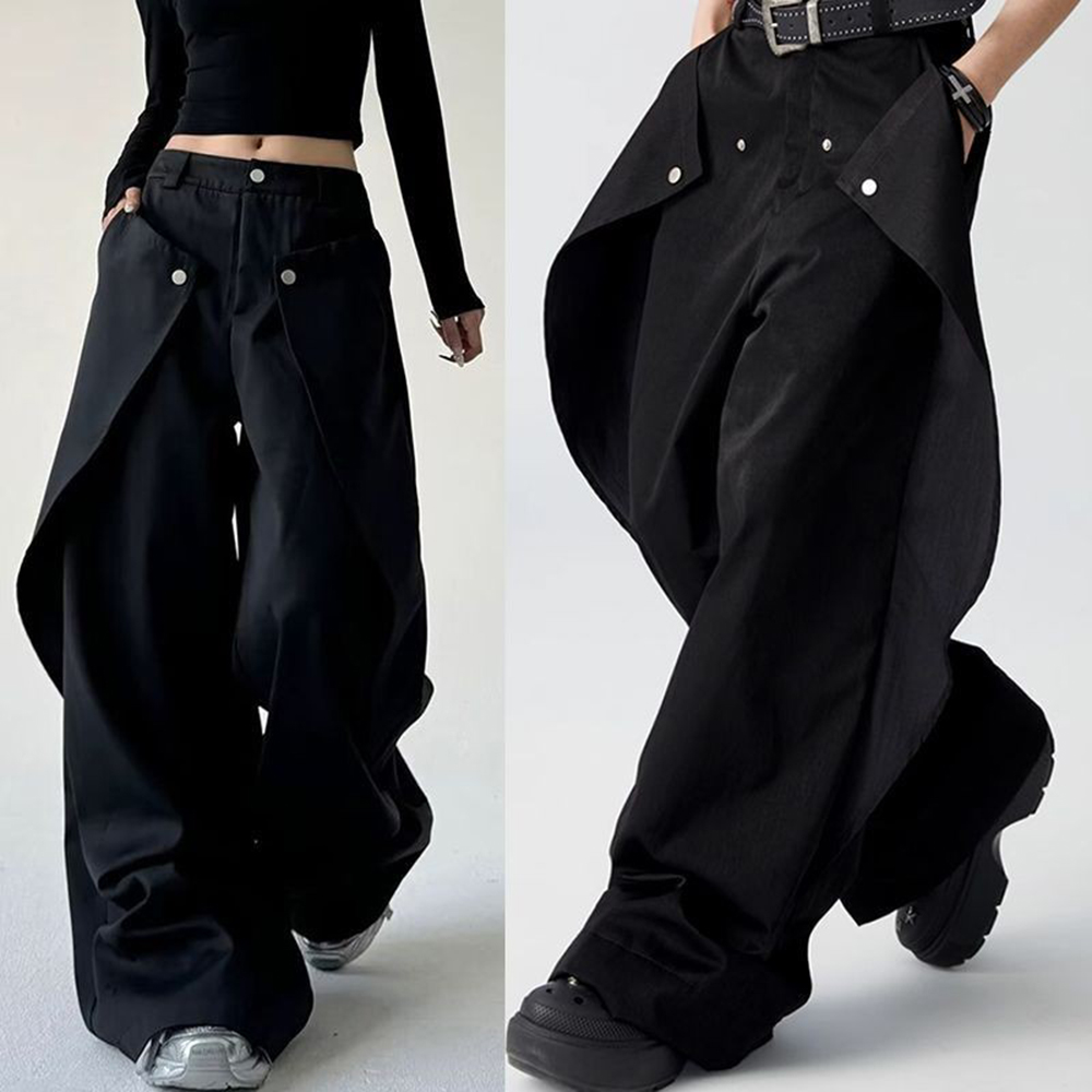 Street Fashion Men 2025 - Pantaloni da uomo Cuciture Design a