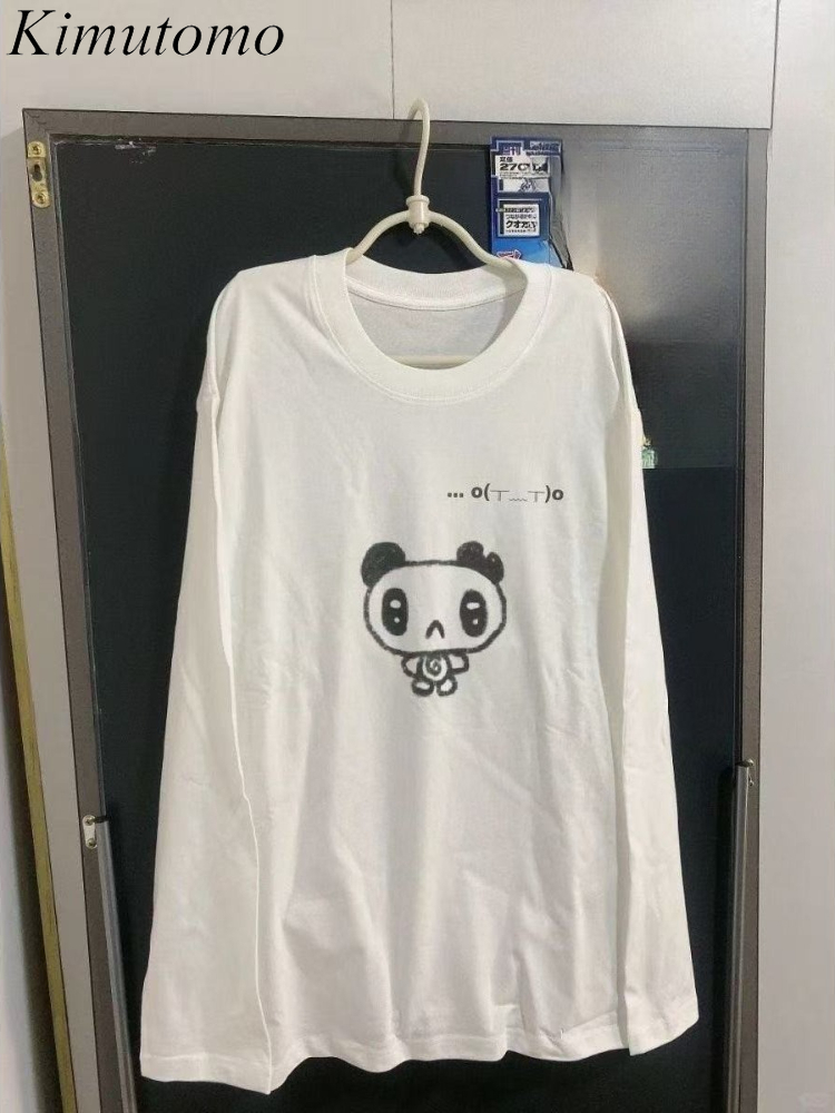 Street Fashion Y2K - Kimutomo T-shirt da donna Cartoon stampato