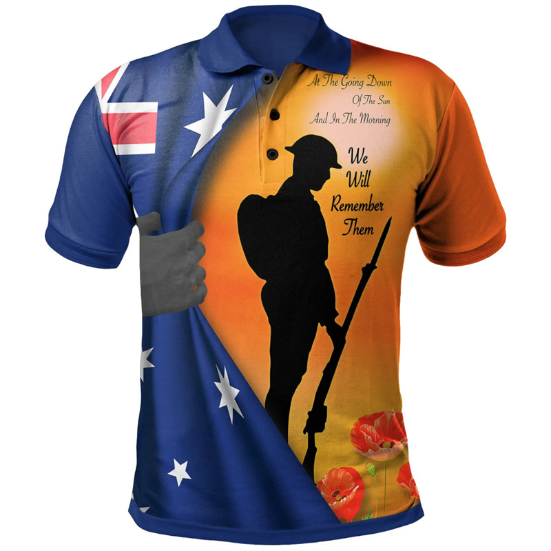 Lest We Forget Anzac Day Polo  - Street Fashion Men 2025 recensione e prezzo