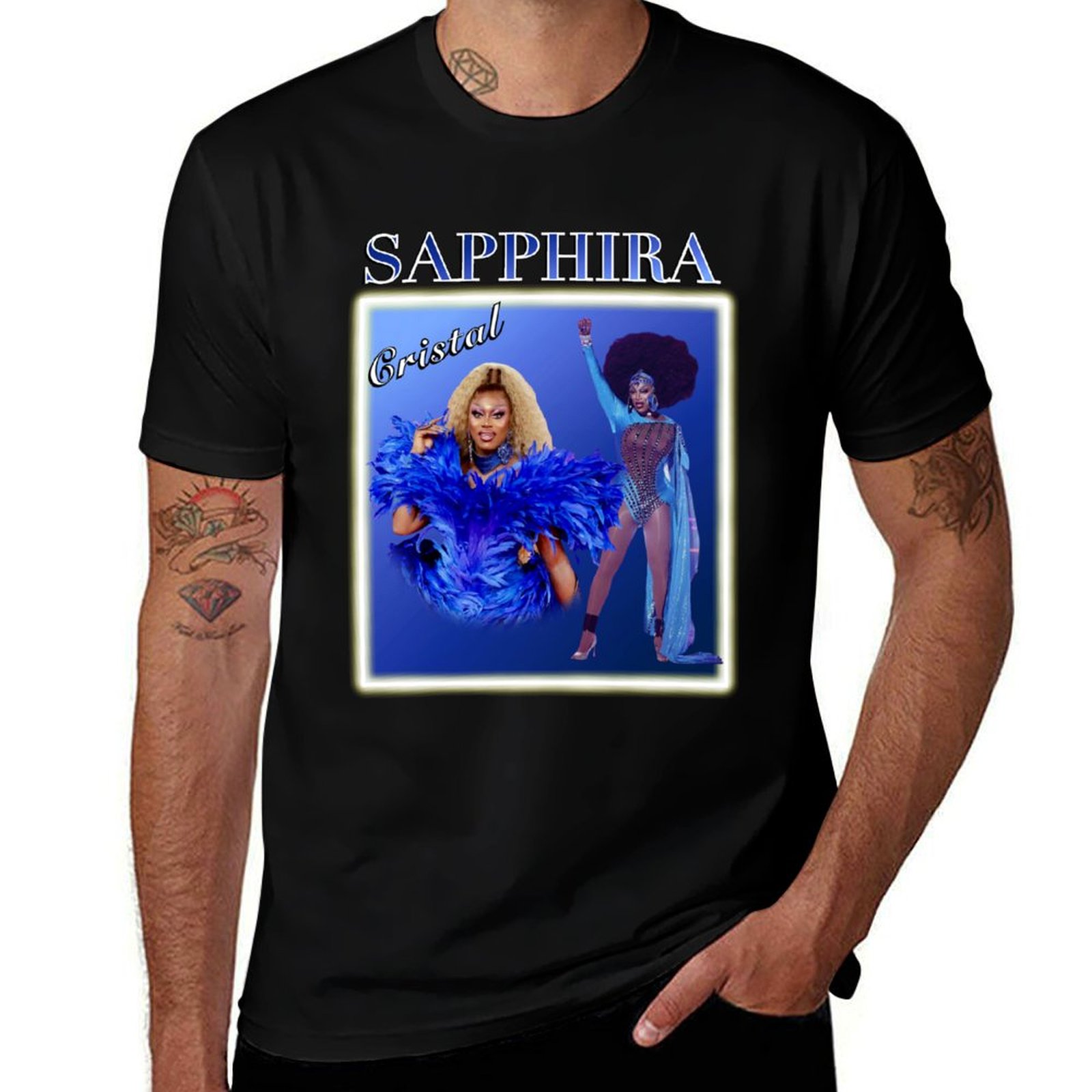 T-Shirt Sapphira Cristal Drag  - Queen Street Fashion recensione e prezzo