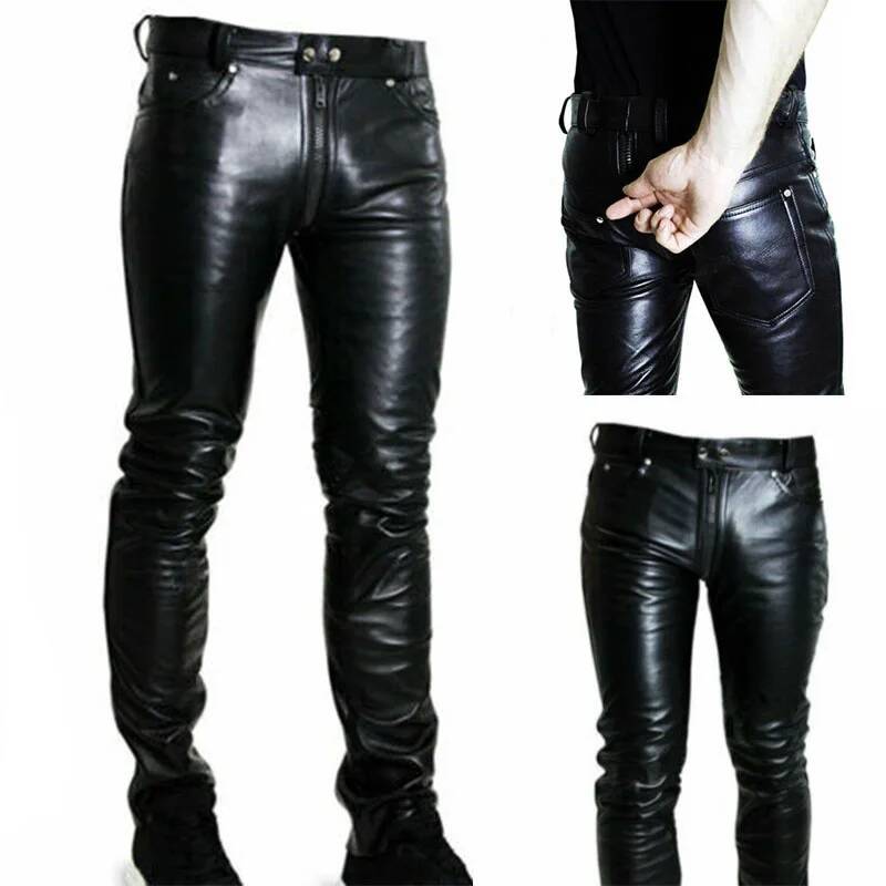 Pantaloni in Pelle PU Casual d - Queen Street Fashion recensione e prezzo